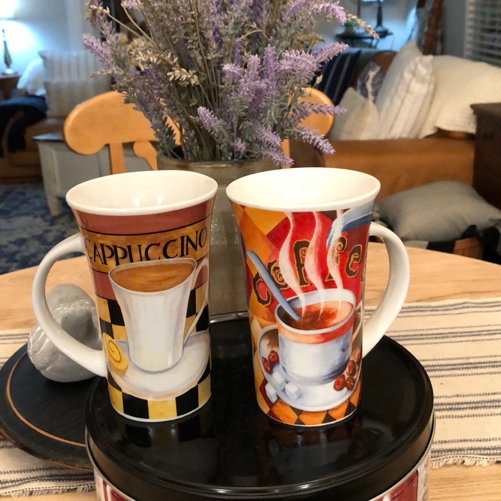 Tall coffee mugs (set)